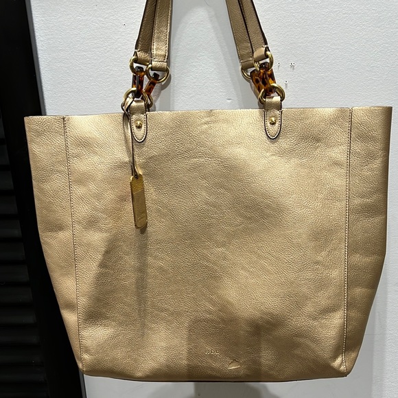 RALPH LAUREN LEATHER TOTE 👜 - Picture 1 of 15